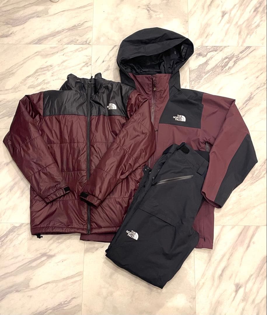 ノースフェイス　スキーウェア　スノボ　Ｍ　セット