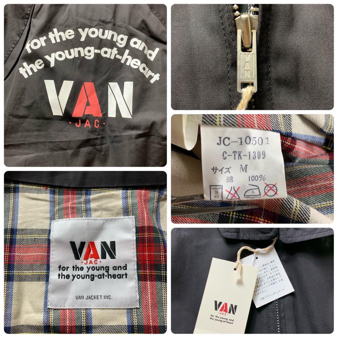 未使用/タグ付き■VAN JACKET スウィングトップ アーチロゴ　黒