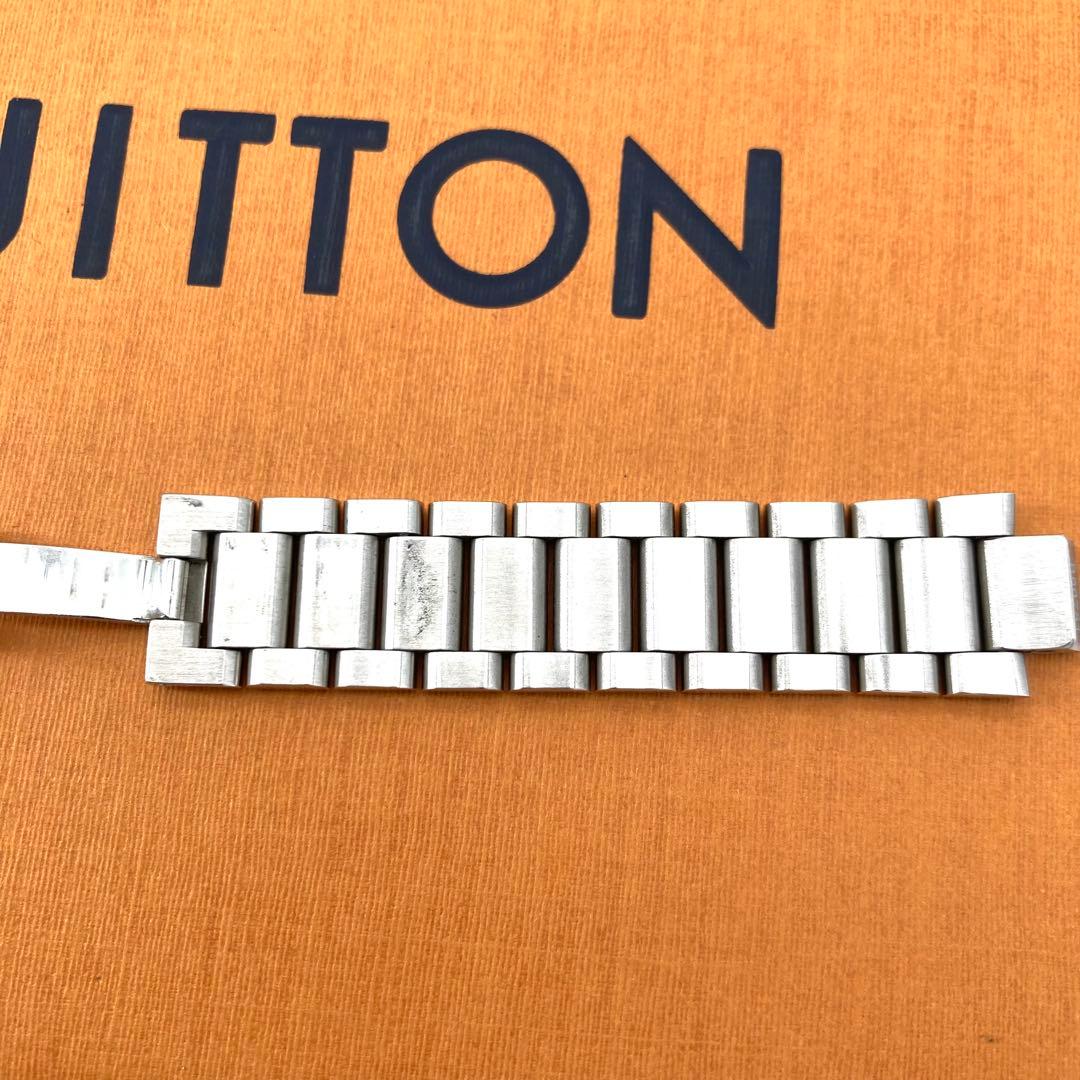 美品 ルイヴィトン タンブール 純正 ステンレスベルト シルバー 時計