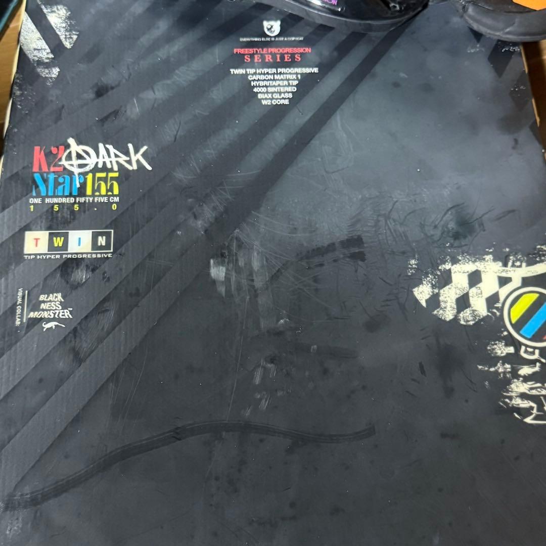 【美品】板 K2 Darkstar 155cm ビンディング FLUX
