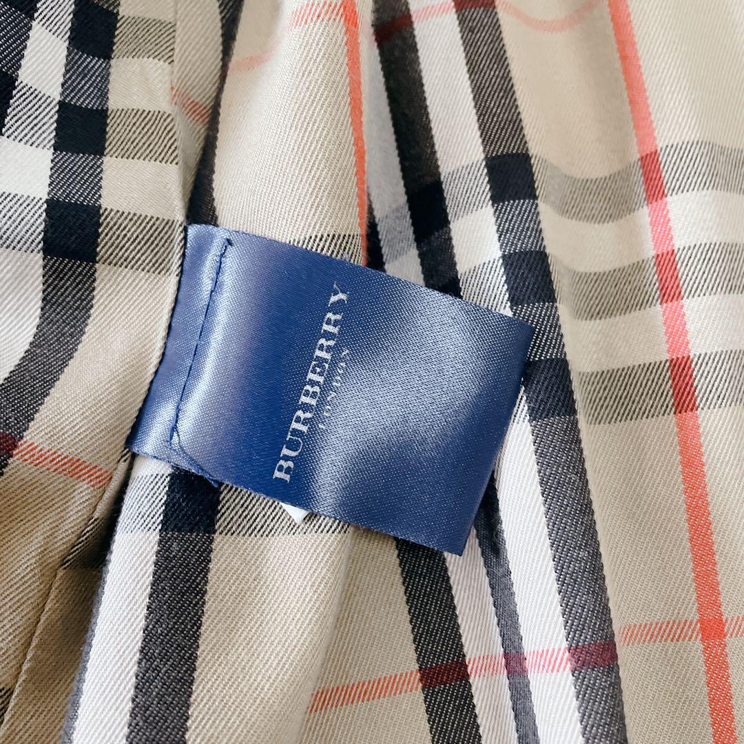 Burberry バーバーリー　ステンカラーコート　ノバチェック柄　ベージュ