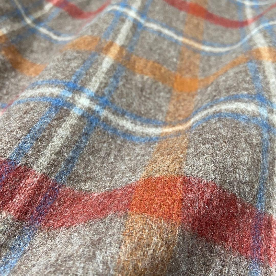 l'atelier du savon リバーシブル チェック ウール コート