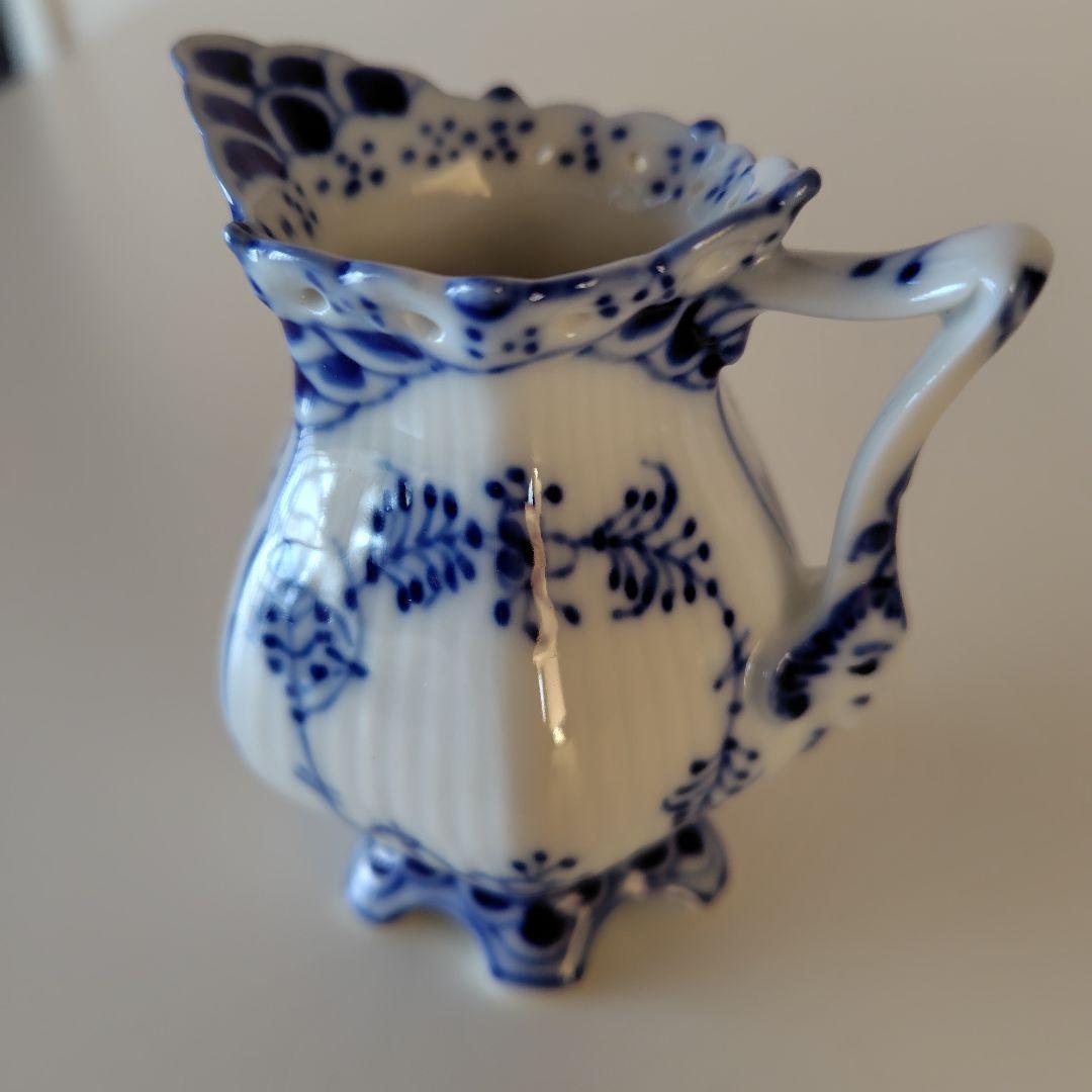 ❴希少 美品❵ ロイヤルコペンハーゲン 皿、シュガーボウル、クリーマー3点セット