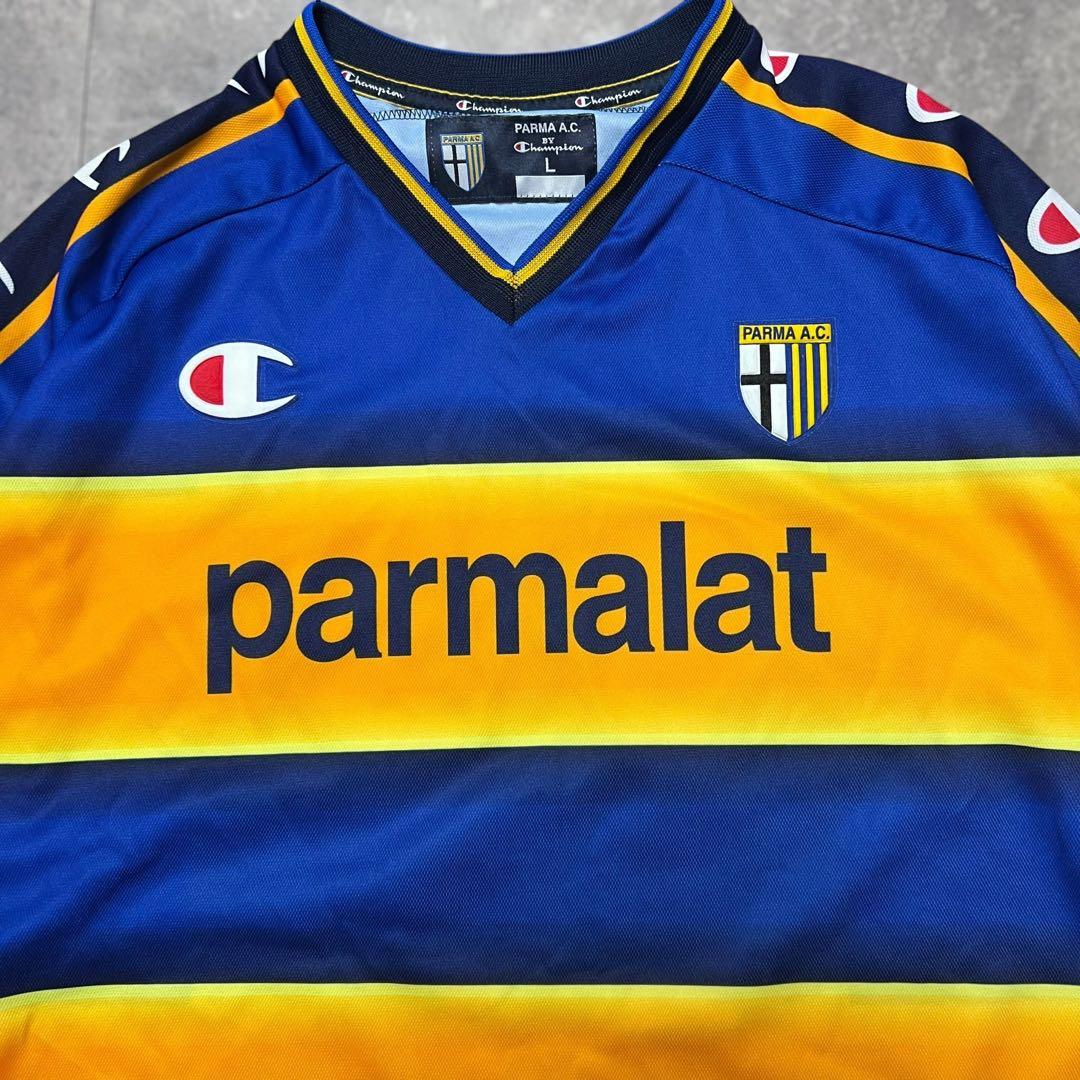 ビンテージ Champion サッカーシャツ L カンナヴァーロ パルマA.C.