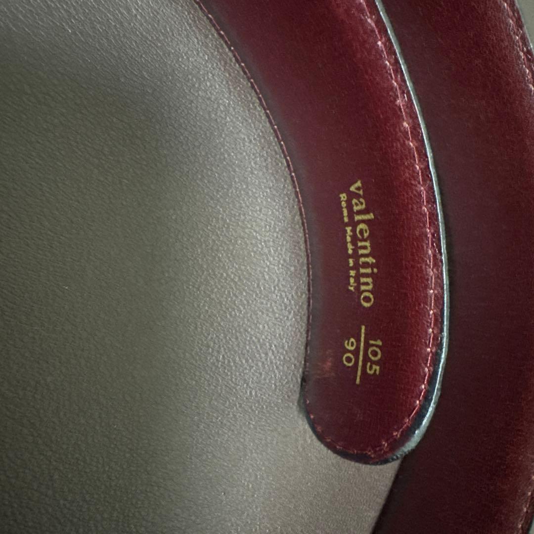 Valentino ブラック レザー ベルト