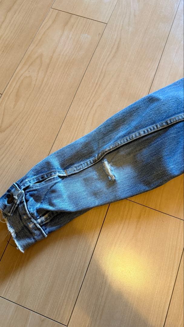 Levi's デニムジャケット 70年代　ビンテージ　ダメージ