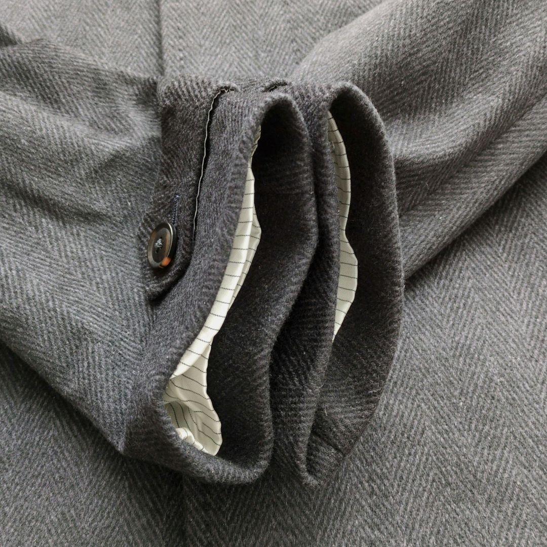 Mitsumine　カシミヤ100%　ステンカラーコート　ヘリンボーン　Mサイズ