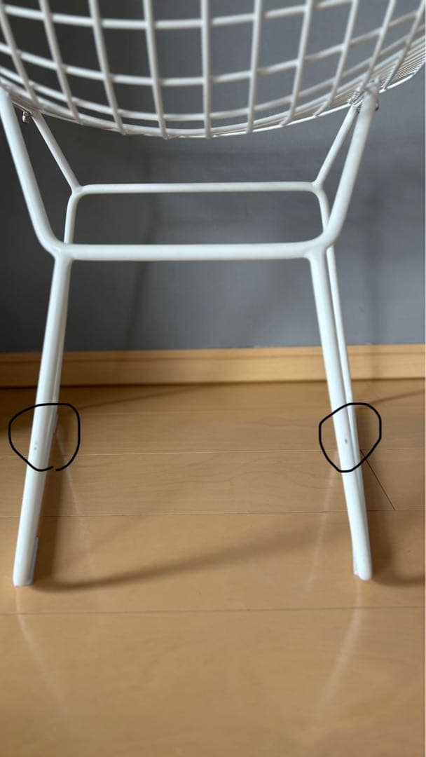ハリーベルトイヤ　ワイヤーチェア　リプロダクト　白
