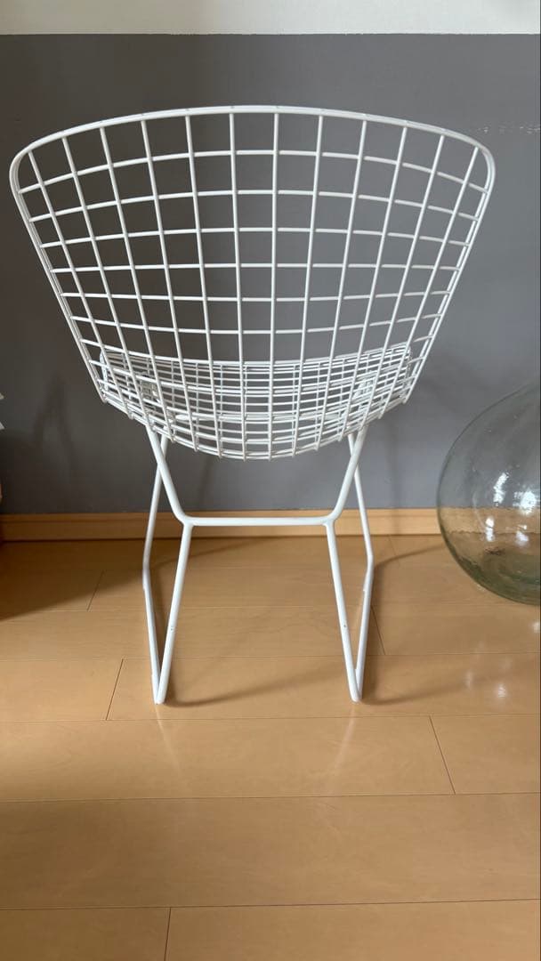 ハリーベルトイヤ　ワイヤーチェア　リプロダクト　白