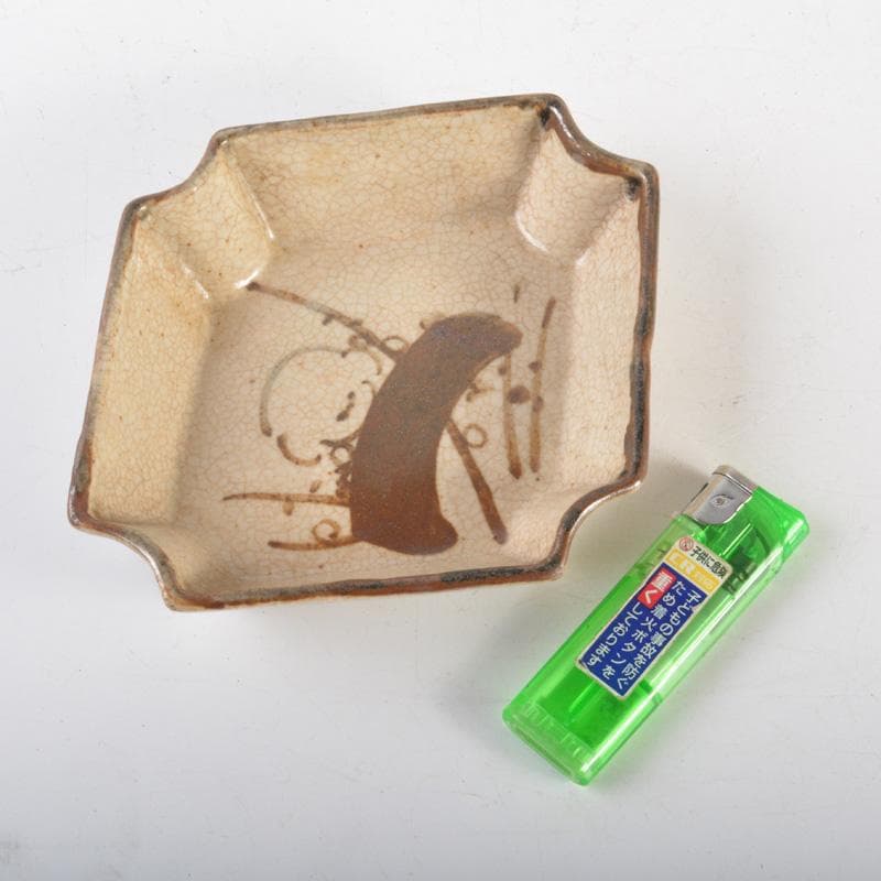 瀬戸焼 古瀬戸 鉄絵 梅花文 小皿 菱皿 銘々皿 十三客