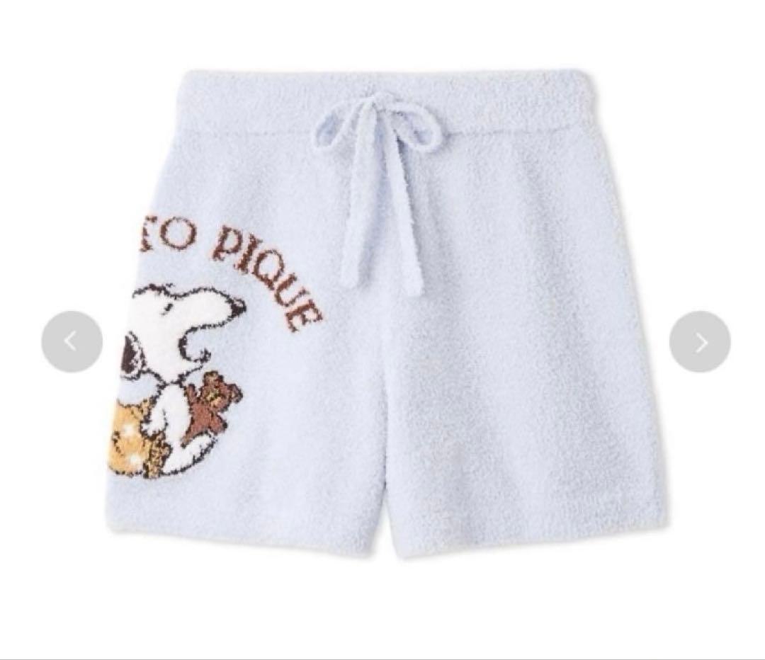 ジェラートピケ PEANUTSジャガードプルオーバーショートパンツ