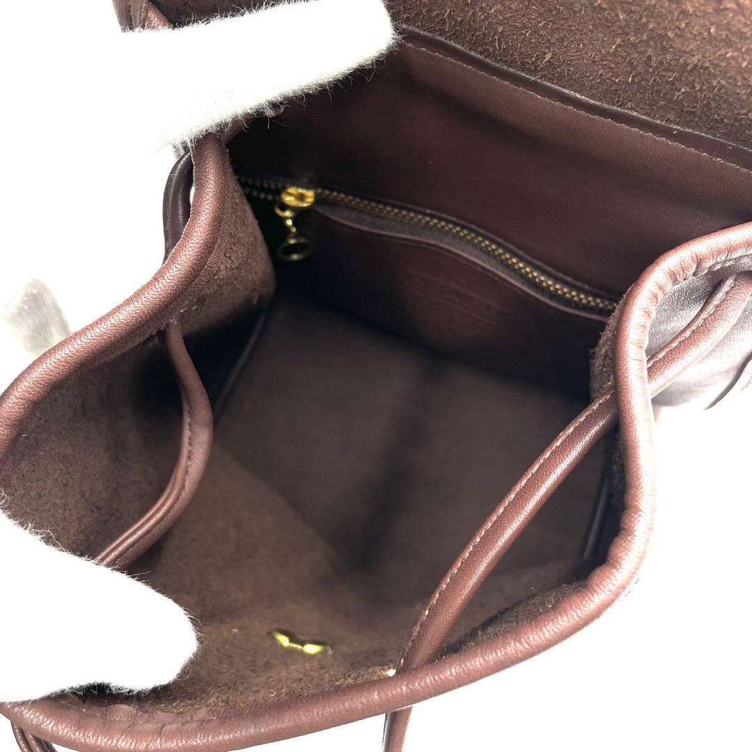 【美品✨】オールドコーチ ターンロック リュック 9960 チョコ ブラウン