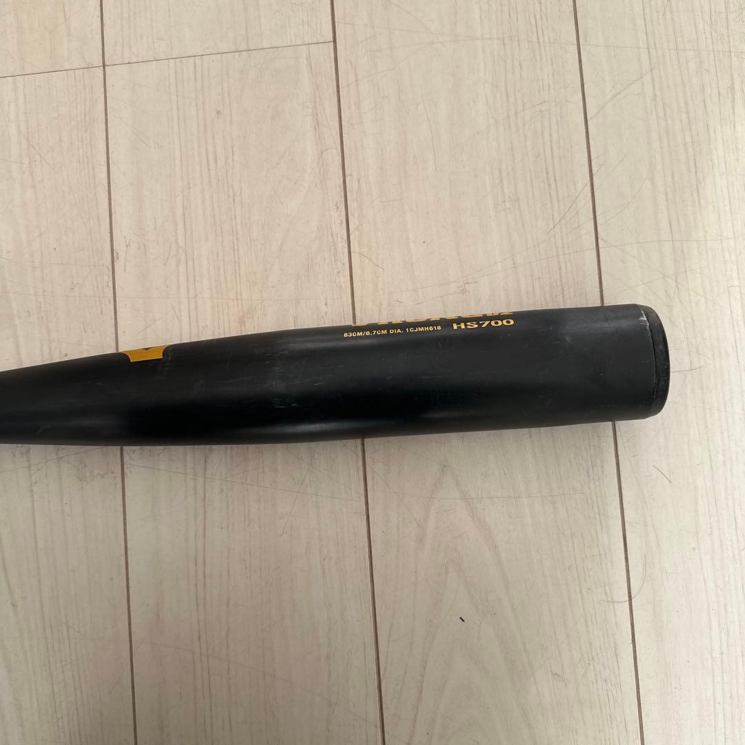 ミズノ　VKONG02 中学硬式用　バット 83cm HS70 ブラック　黒