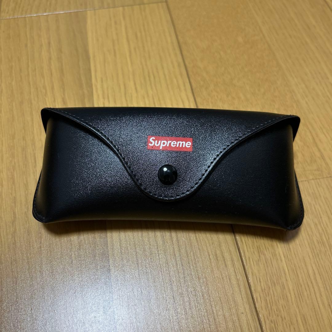 Supreme ブラック サングラス ケース付き