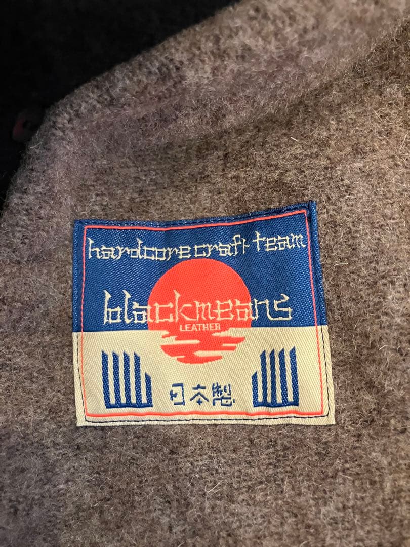 【★年始最終値下げ★】BLACK MEANS レザー　ウール　ジャケット