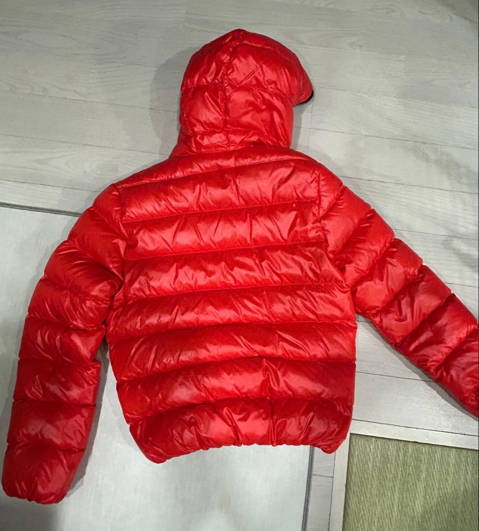 DUVETICA オレンジダウンジャケット フード付き