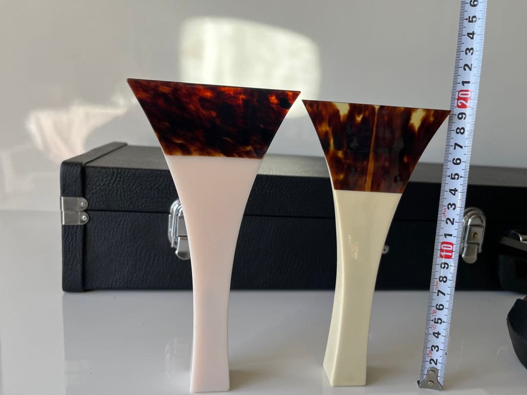 三味線　中棹　金細(k9)　綾杉胴　両皮張替え済　ケース　その他多数付属