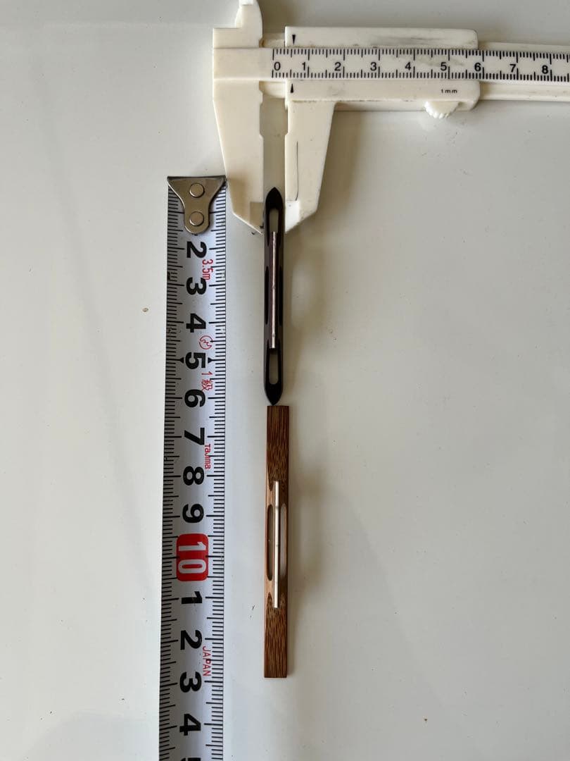 三味線　中棹　金細(k9)　綾杉胴　両皮張替え済　ケース　その他多数付属