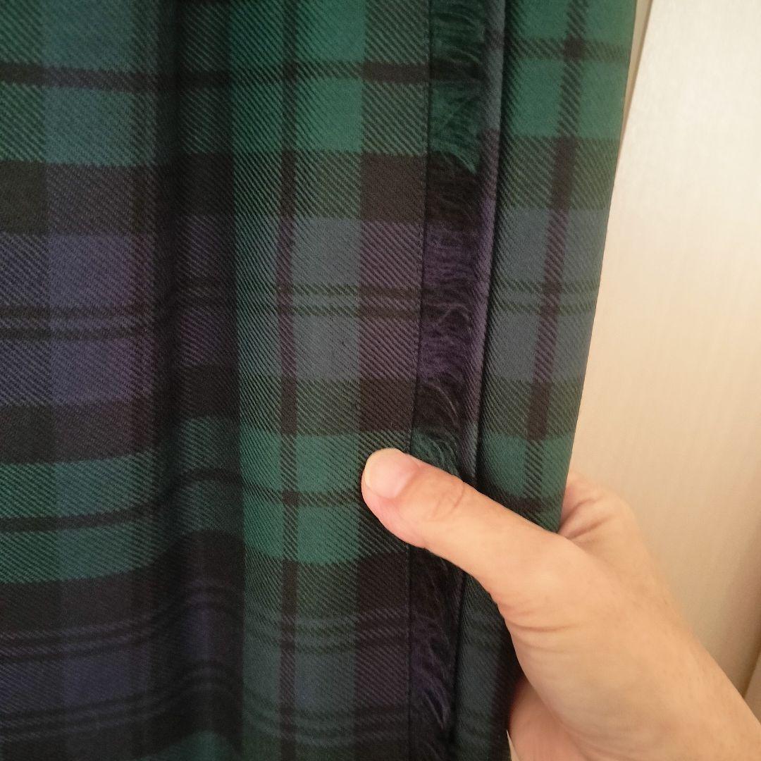 O'NEIL OF DUBLIN ひざ下ウール キルトスカート