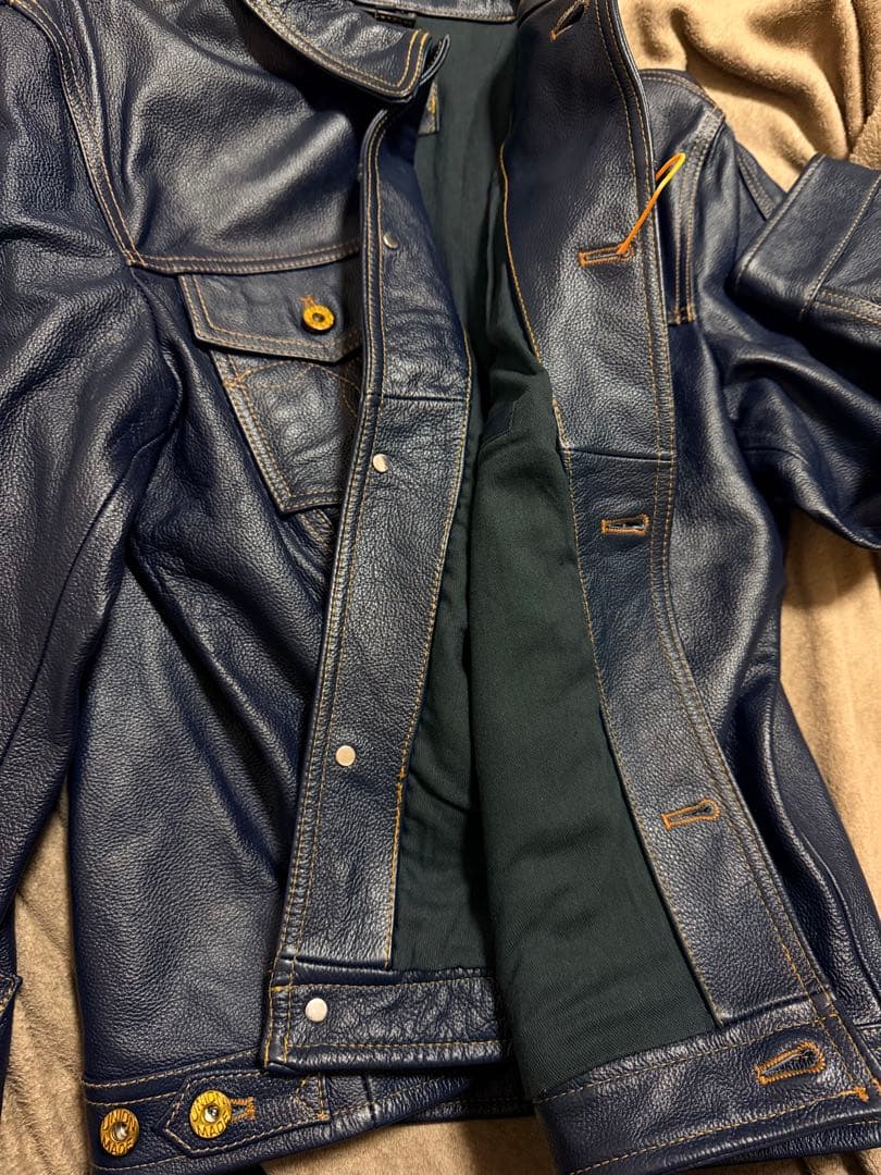 未使用 URBAN BARON 牛革 レザーGジャン レザージャケット 美品