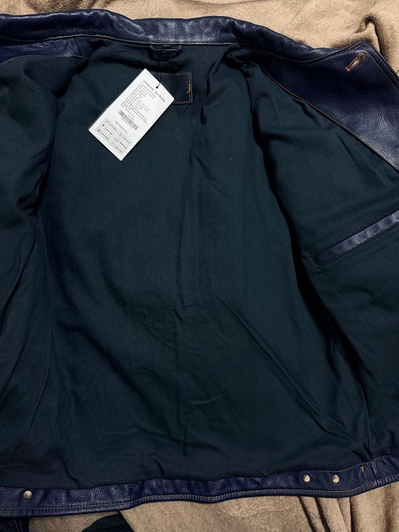 未使用 URBAN BARON 牛革 レザーGジャン レザージャケット 美品