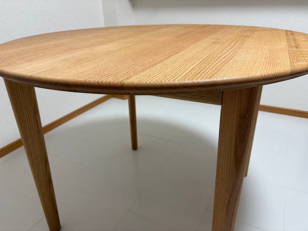 SIKI FURNITURE レッドオーク オイル塗装 板目 直径100cm