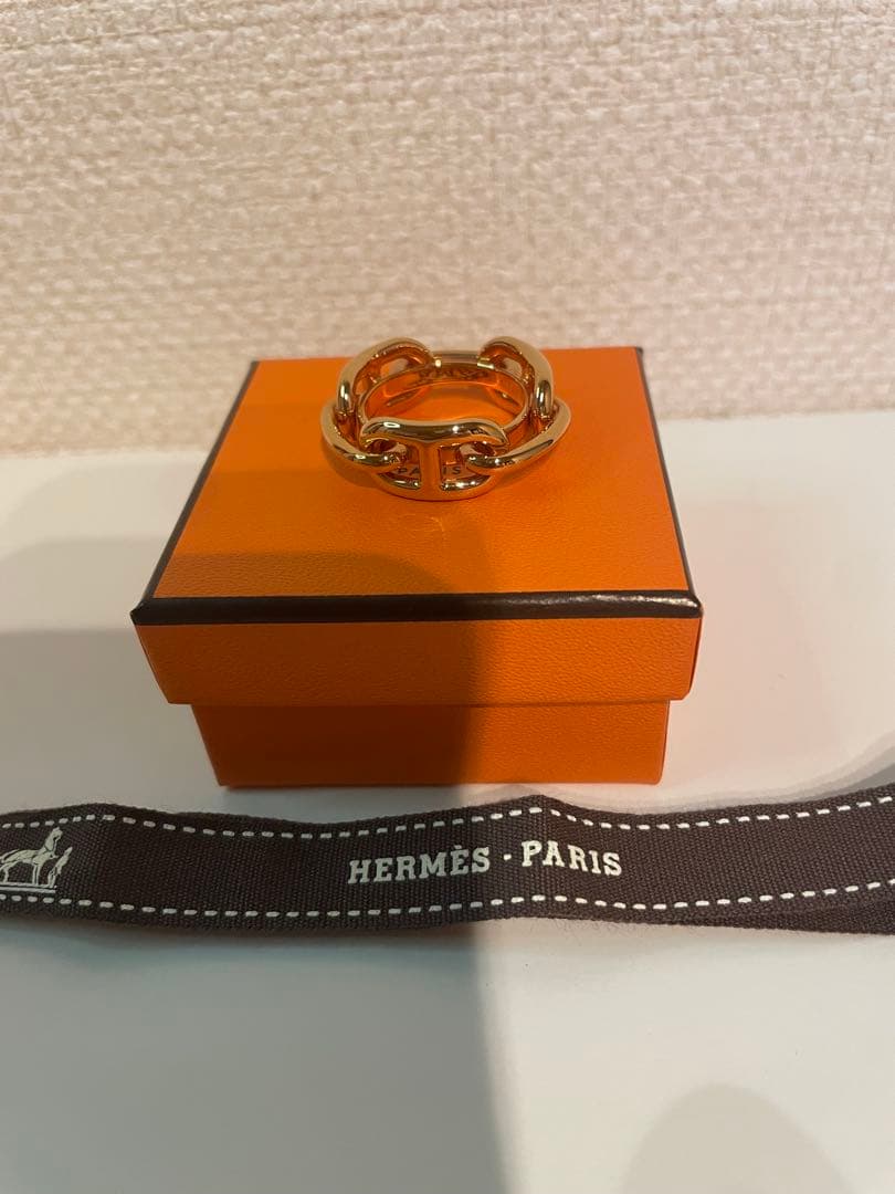 <明子> HERMESエルメス シェーヌダンクル スカーフリング