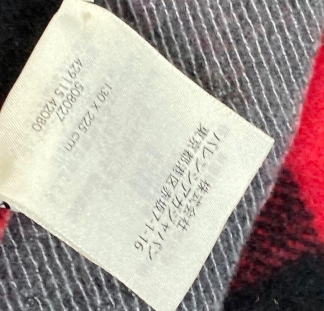 希少 BALENCIAGA チェック ウール 大判ブランケット ショール - メルカリ