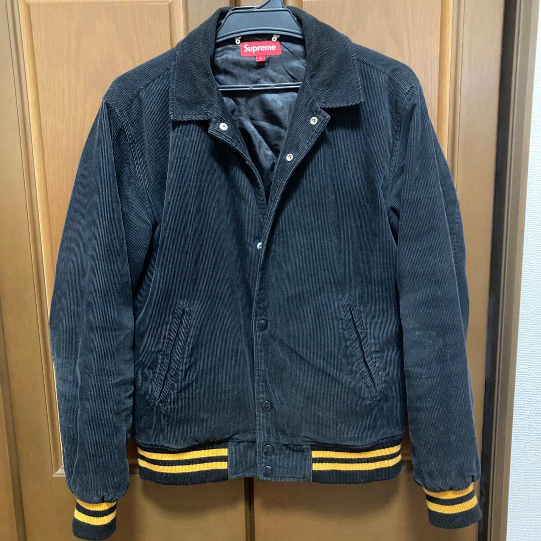 Supreme コーデュロイジャケット Sサイズ ブラック スタジャン - メルカリ