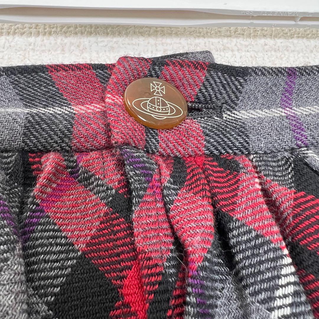 ヴィヴィアンウエストウッド ティアード ミニ スカート チェック 変形