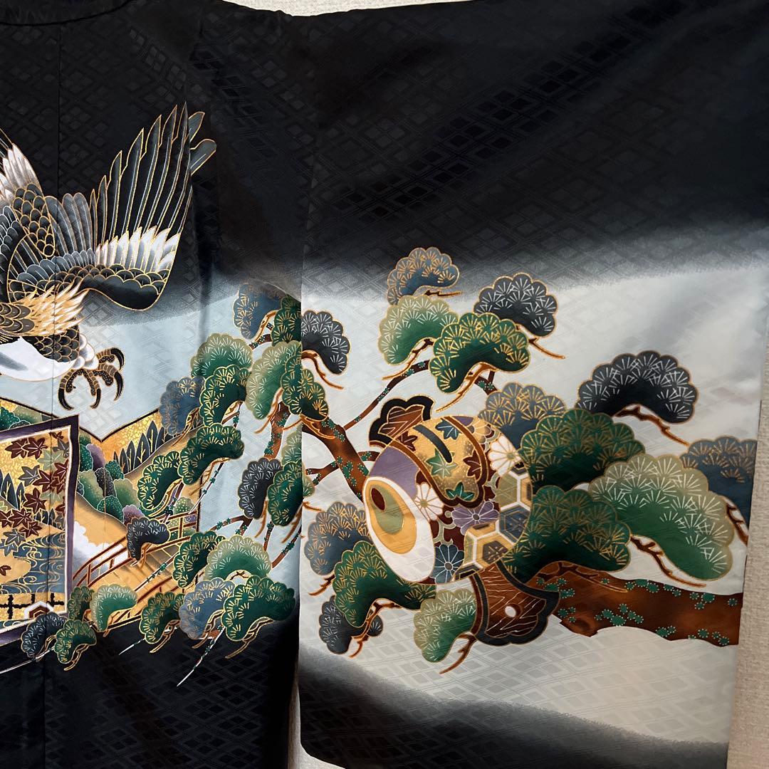 七五三　5歳男の子用　羽織・袴セット　鷹