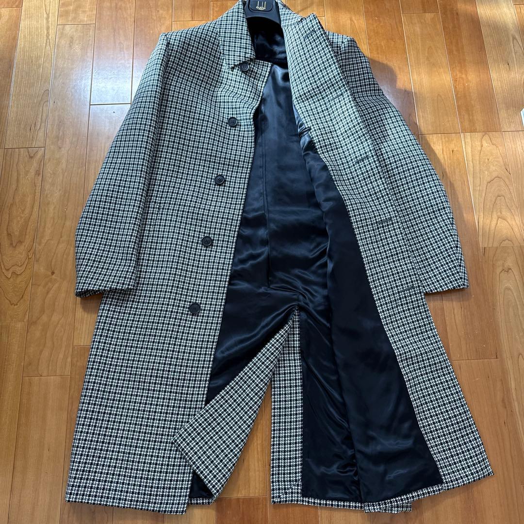 かいと様用　美品　dunhill ダンヒル チェックステンカラーコート