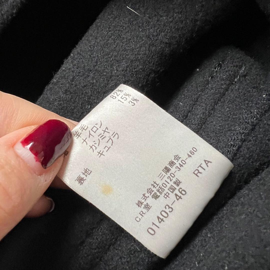 バーバリーロンドン ロングウールコート ノバチェックスタンドカラー カシミヤ