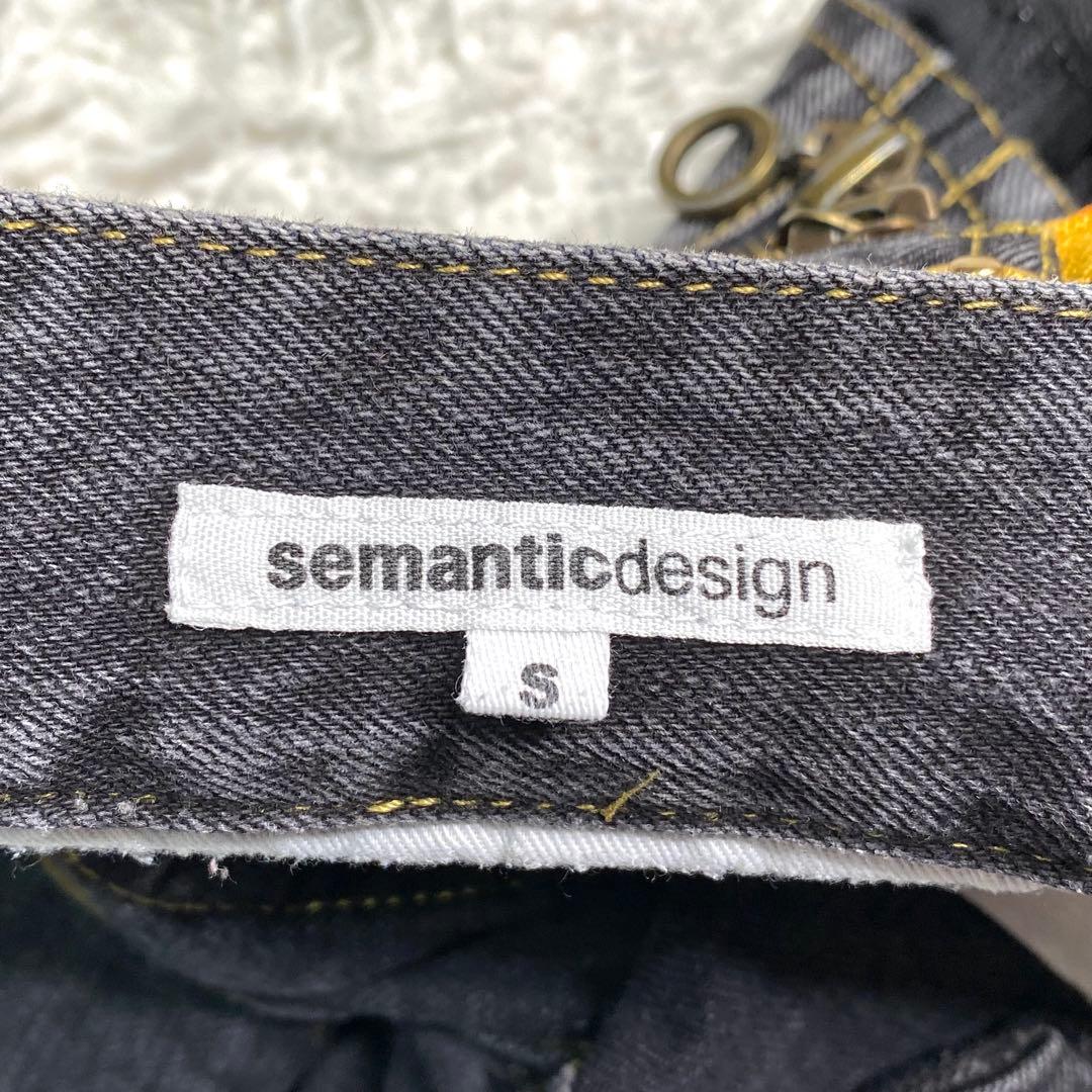 良品✨セマンティックデザイン grunge flare denim Y2k S