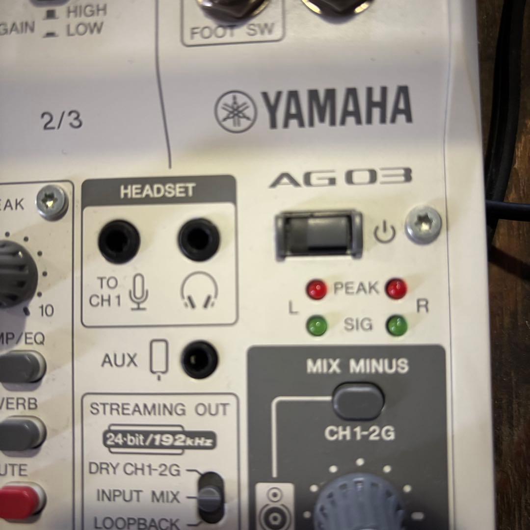 ヤマハ　AG03MK2 ミキサー