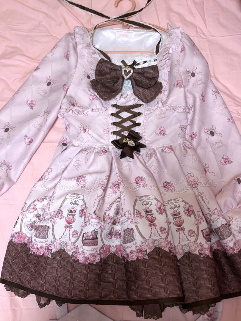 LIZLISA Melty Chocolate ワンピース ピンク リズリサ - メルカリ