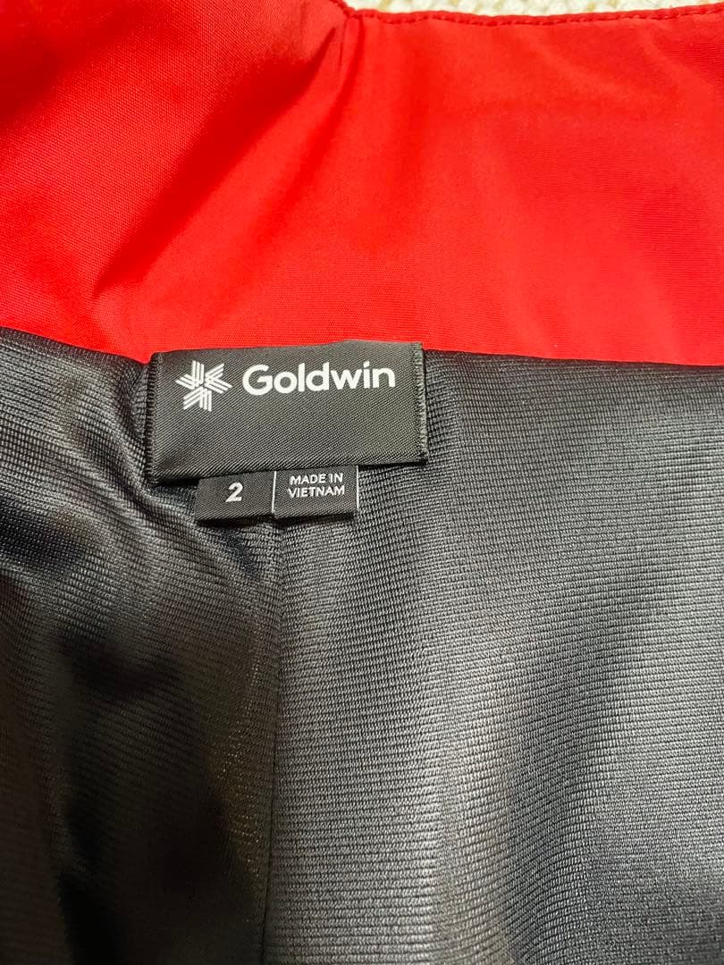 Goldwin 赤 フード付きスキーウェア 上下セット