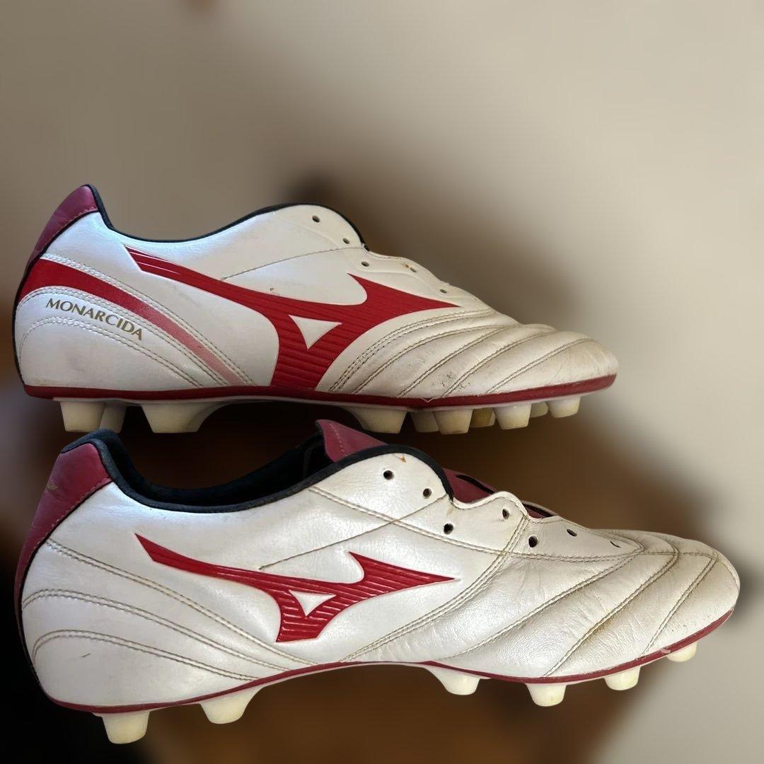 Mizuno サッカーシューズ 27.0cm モナルシーダ ホワイト/レッド