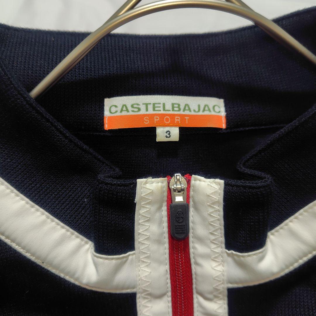 カステルバジャック ブルゾン サイズ3 メンズL 刺繍ロゴ 個性派