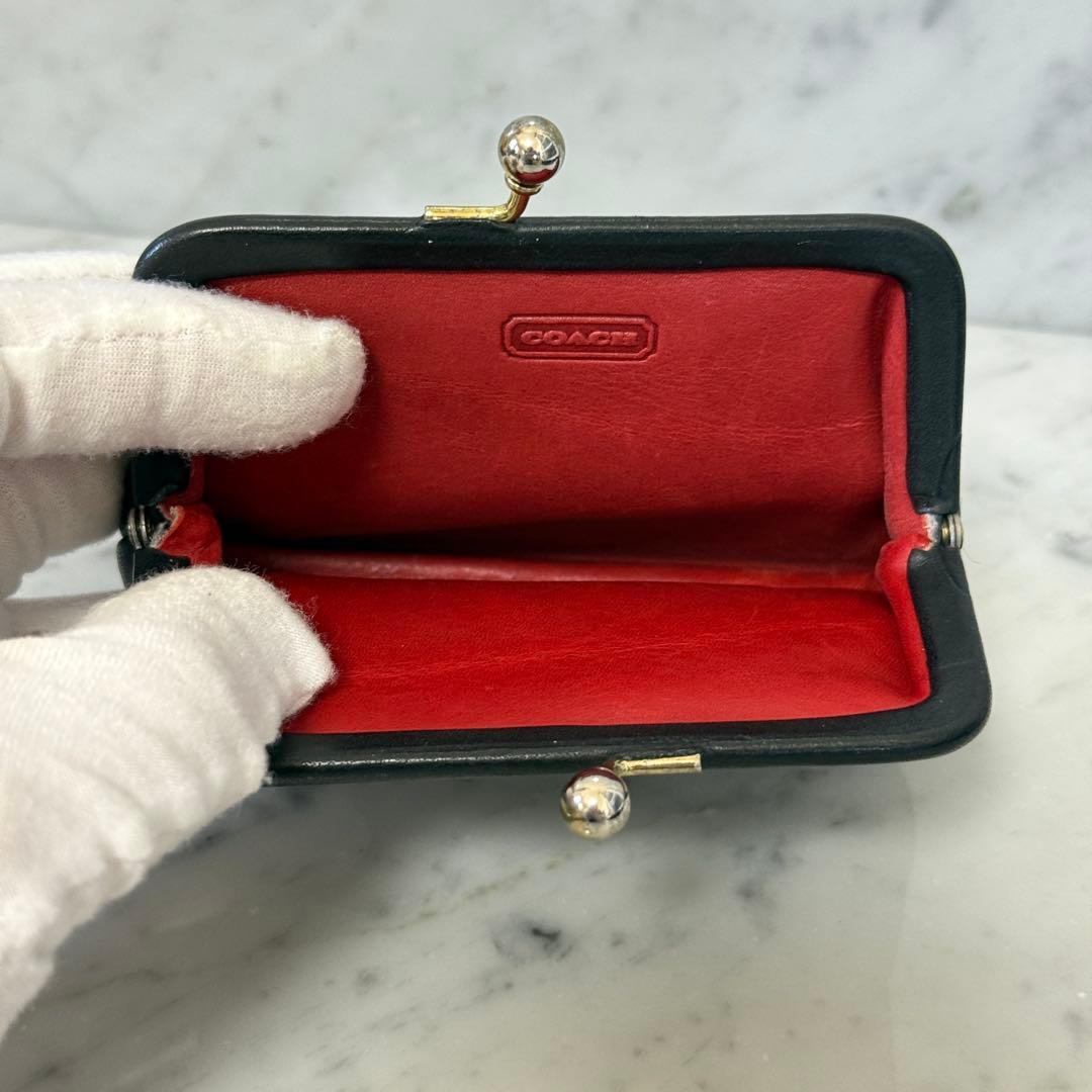 OLD COACH オールドコーチ コインケース 小銭入れ 本革 レザー がま口