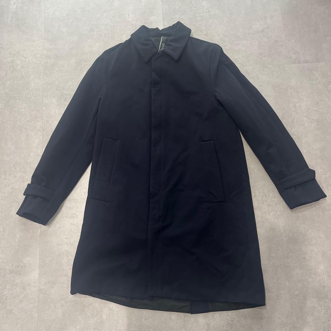 hevo イーヴォ　ポリエステルコート　ダークネイビー