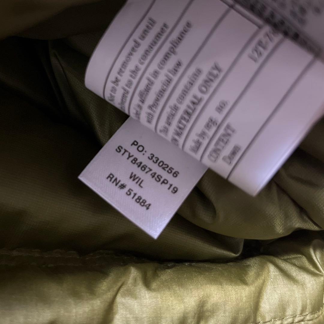 スパイク patagonia ダウンジャケット ライトカーキ グリーン系