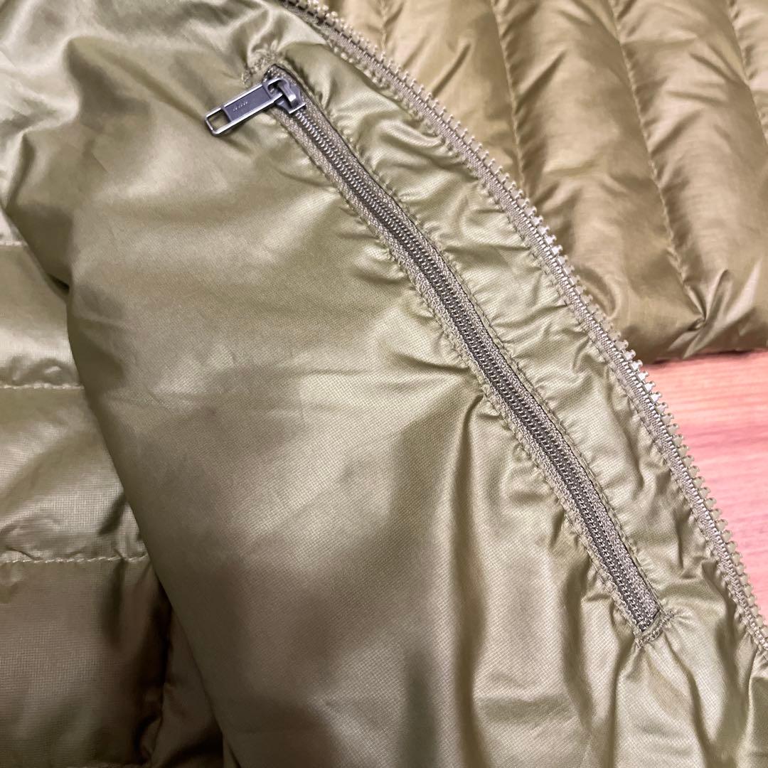 スパイク patagonia ダウンジャケット ライトカーキ グリーン系