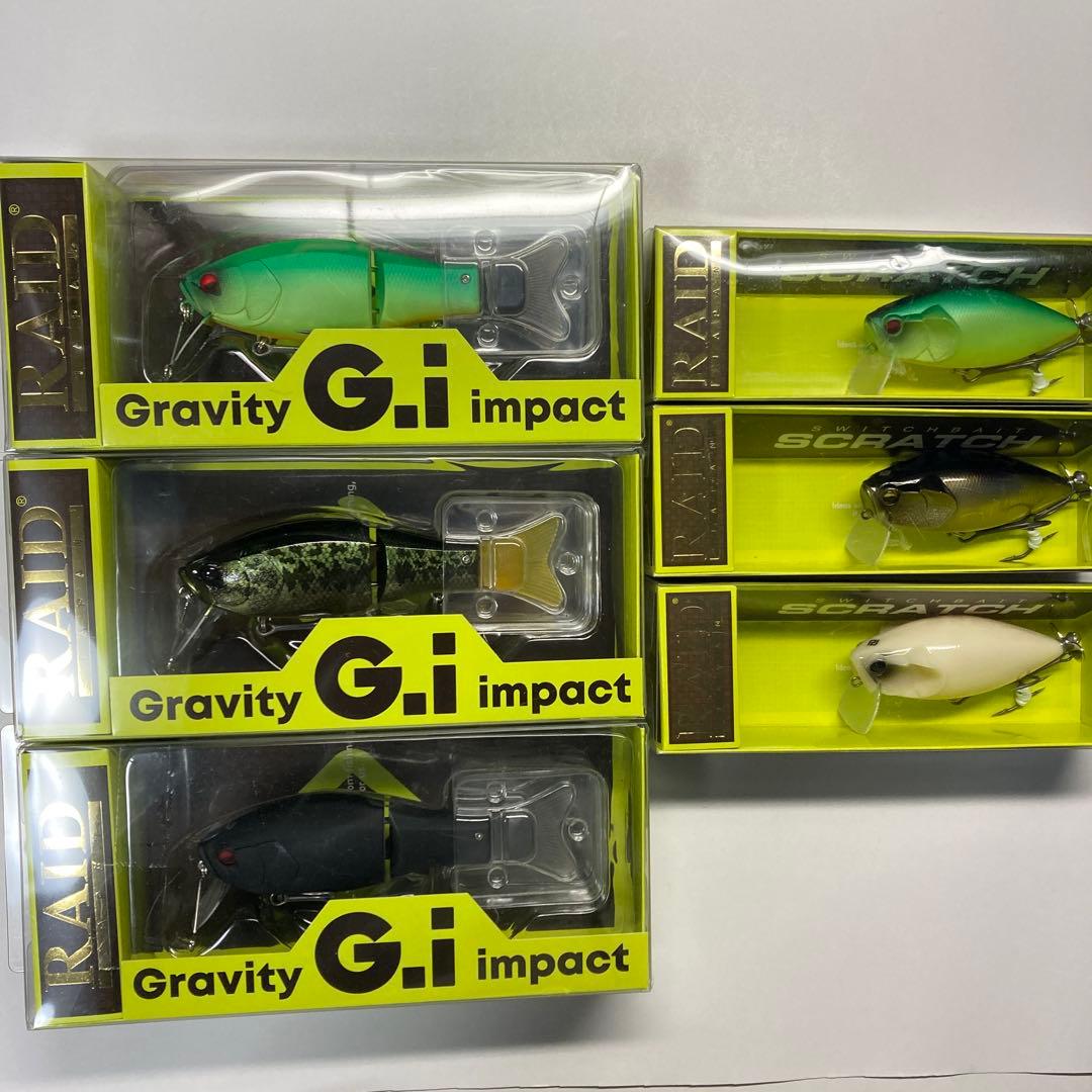 【新品未使用】レイドジャパンG.I グラビティインパクト／スクラッチ２タイプ4個