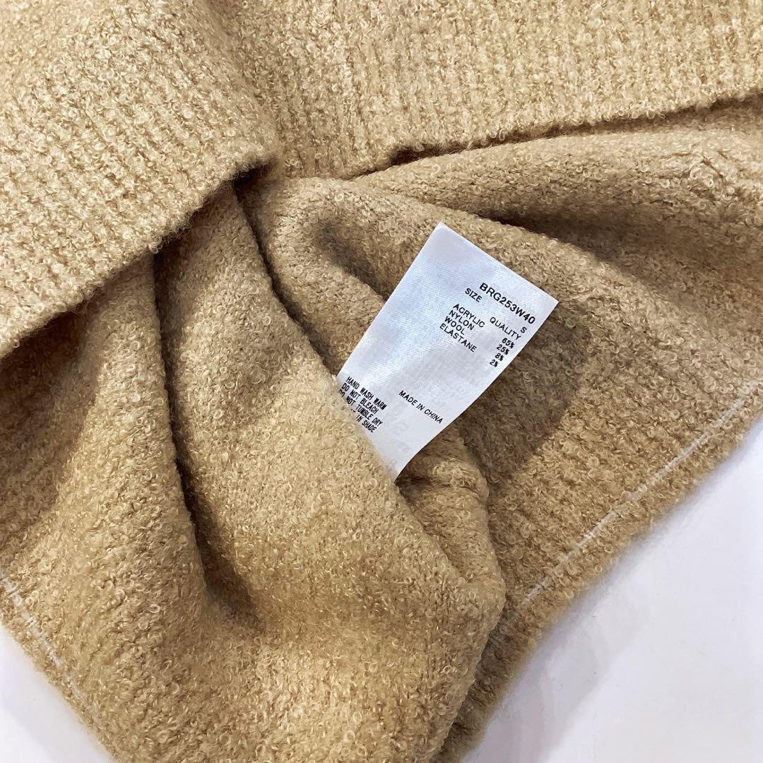 新品　BRIEFING BOUCLE YARN TURTLENECK KNIT