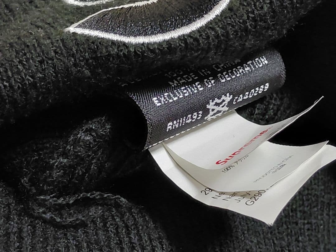 Supreme　New Era　S Logoツノ　Beanie　\"Black\"