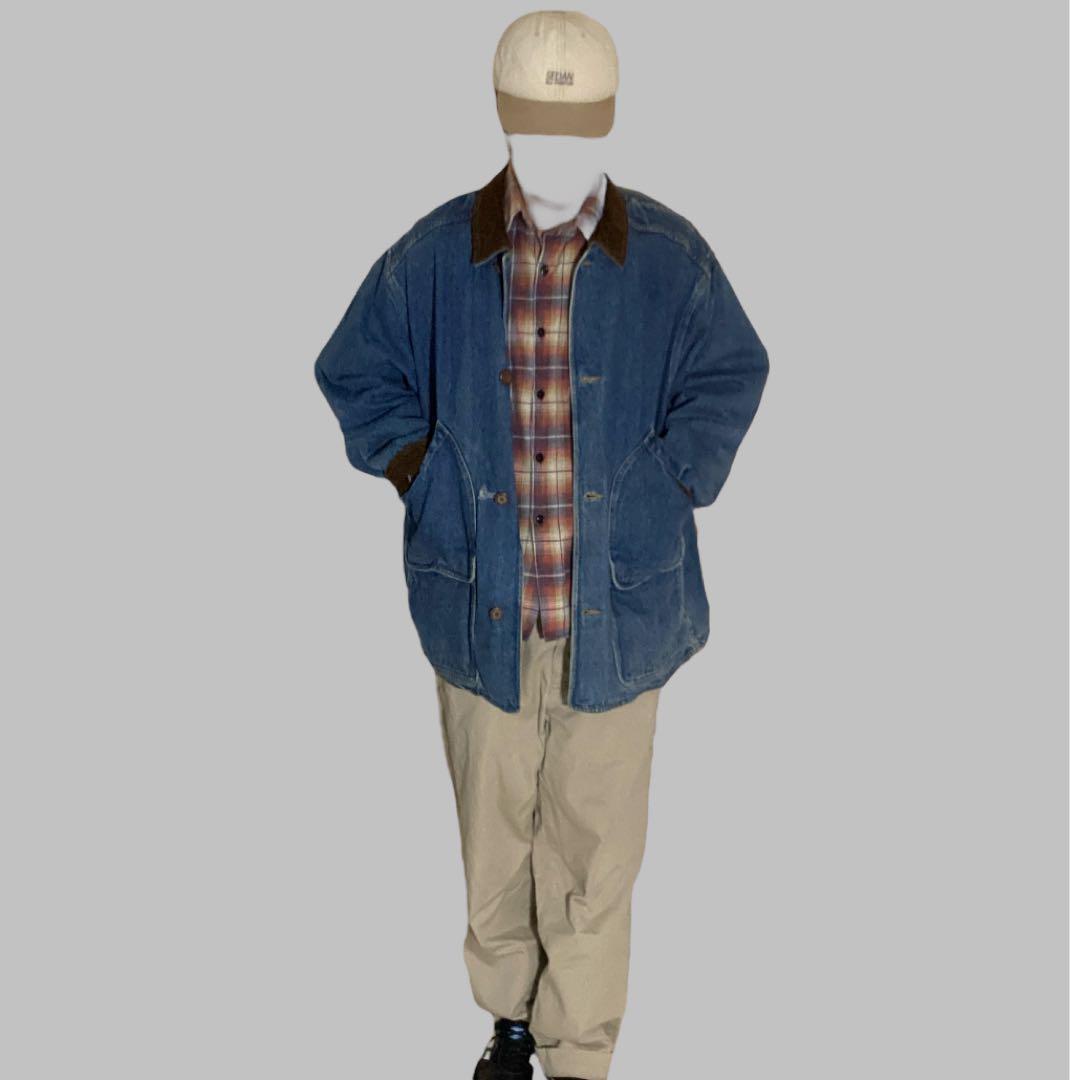 Vintage 90s Eddie Bauer デニム ワークジャケット