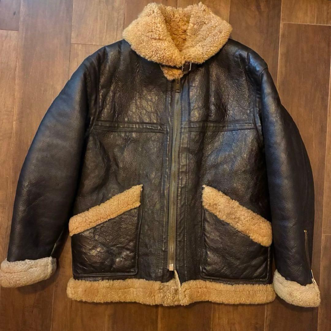 70s uk vintage アーヴィンジャケット 古着 ムートン