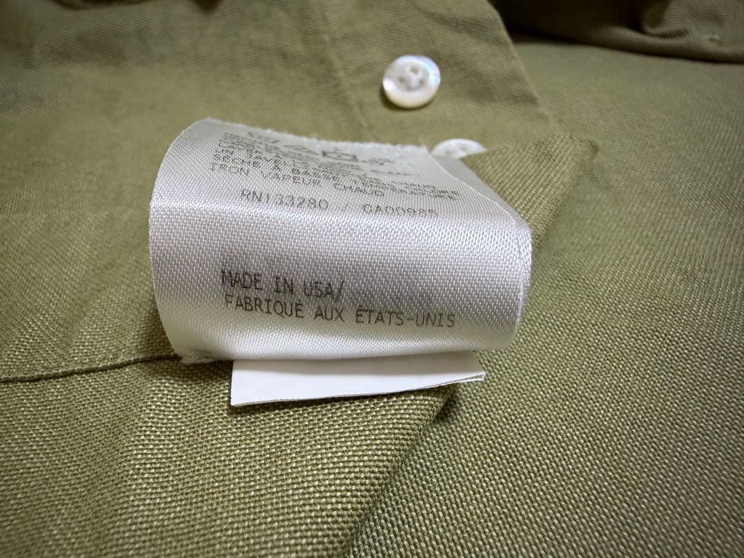 THOM BROWNE. オックスフォード ボタンダウンシャツ オリーブグリーン