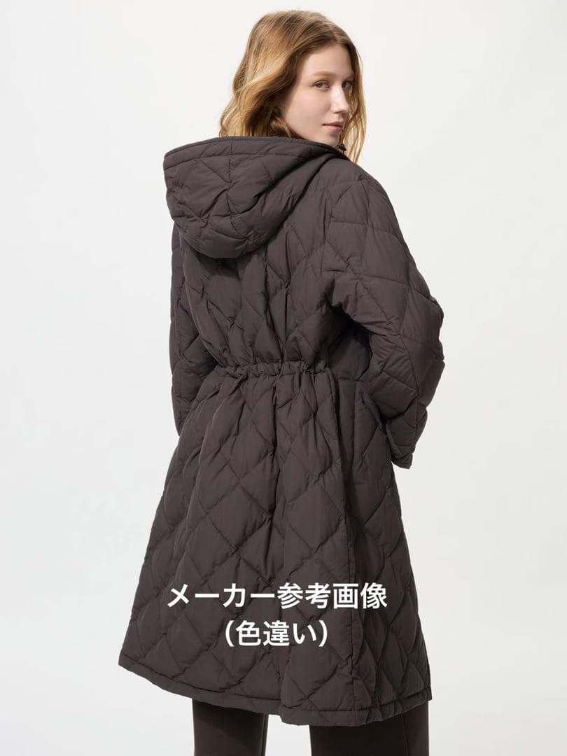 ユニクロ パフテックロングコートリラックスフィット（L）黒 ブラック